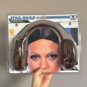 Princess Leia Headband with Hair Buns - new in package!
